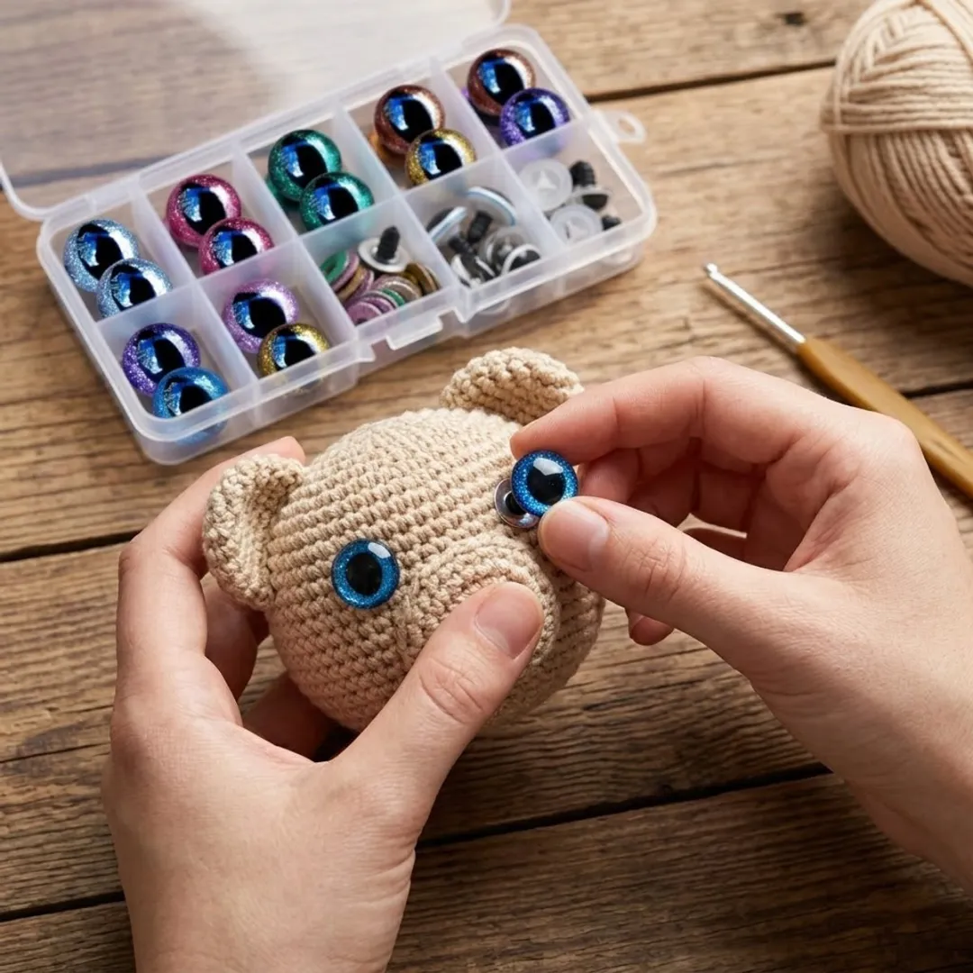 NuveX Veiligheidsogen Kattenoog 12mm Multikleur - 32 Stuks