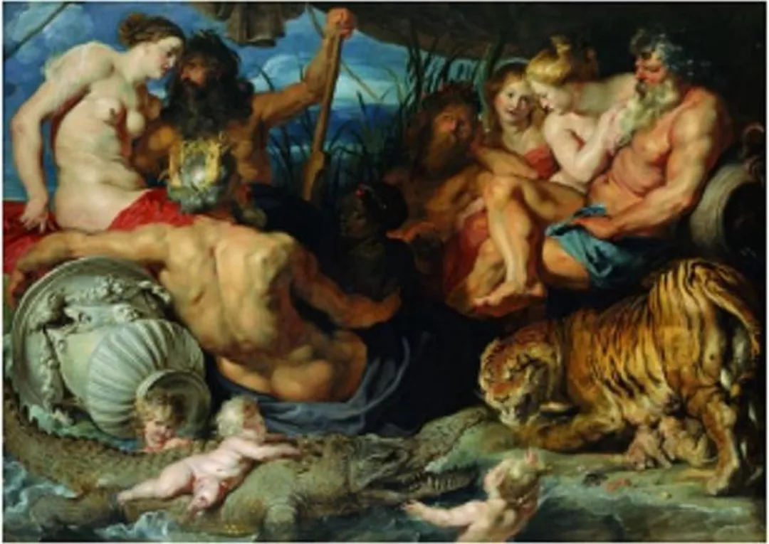 Piatnik Peter Paul Rubens De Vier Continenten Puzzel - 1000 Stukjes