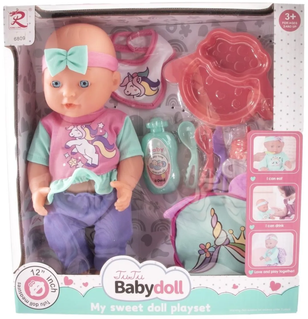 Jono Toys Babypop 26cm - Meerkleurig
