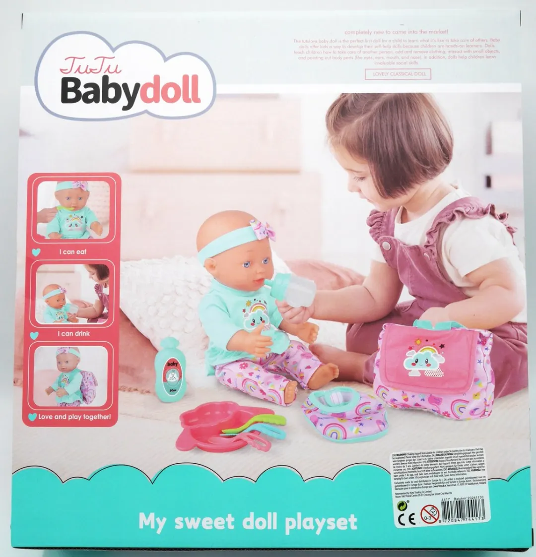 Jono Toys Babypop 26cm - Meerkleurig