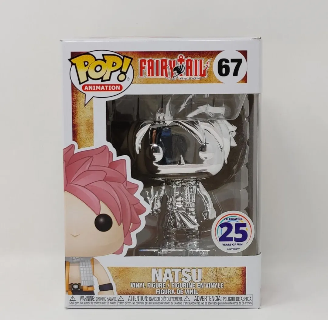 Funko Pop! Fairy Tail Natsu Silver Chrome