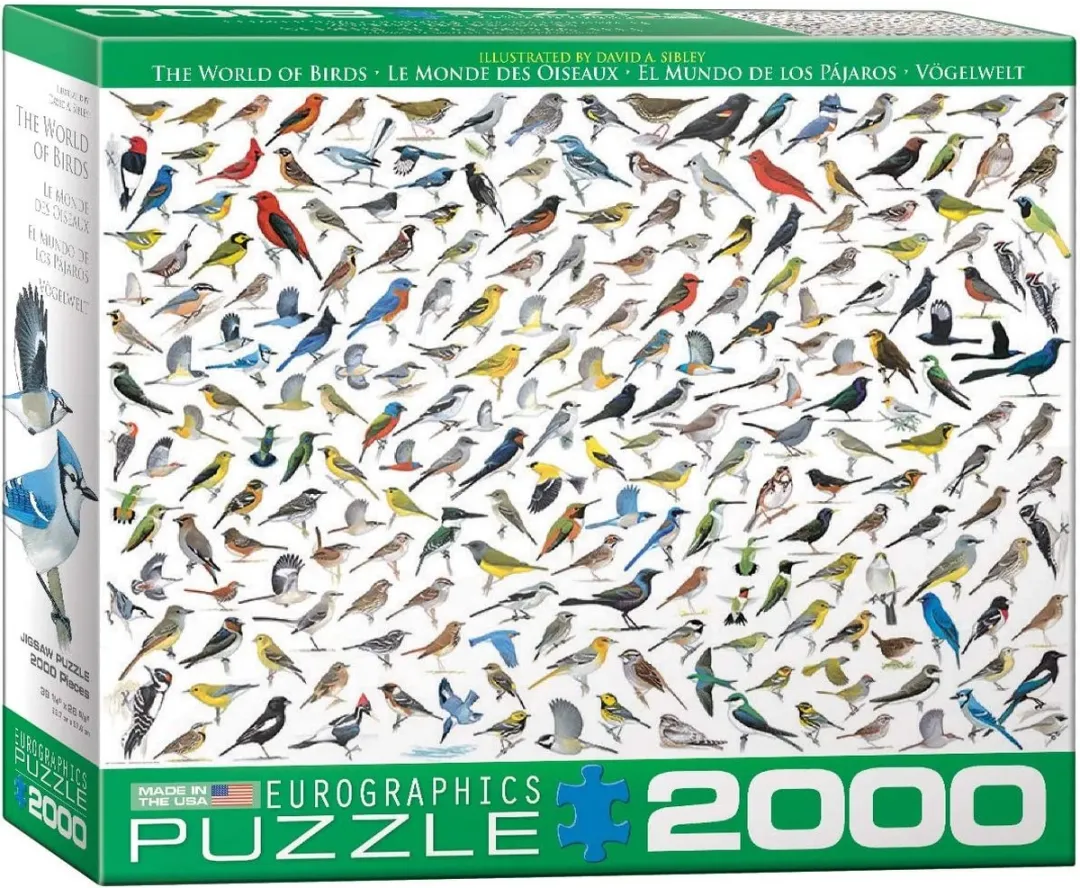 Eurographics De Wereld van Vogels David Sibley Legpuzzel 2000 Stuks - eu8220-0821