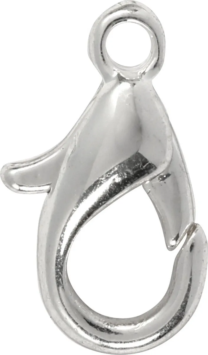 Creativ Company Creotime Karabijnsluiting 10mm - Zilver - 10 Stuks