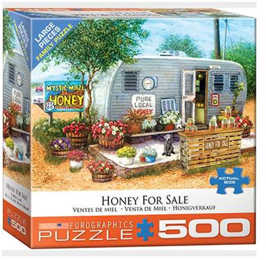 Eurographics Honing te Koop Familie Legpuzzel 500 XL - 68x48cm - Meerkleurig