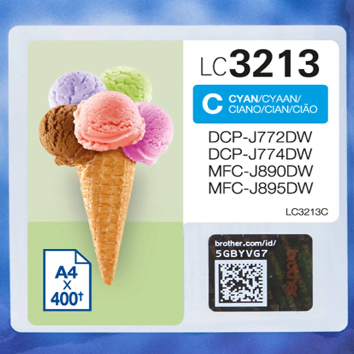 Brother LC-3213C Cyaan Inktcartridge XL - 91ml