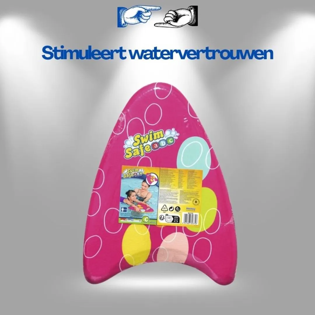 Lean Toys Bestway Zwemplank 32155 Roze - Kickboard 42x32cm - afbeelding 6 van 6