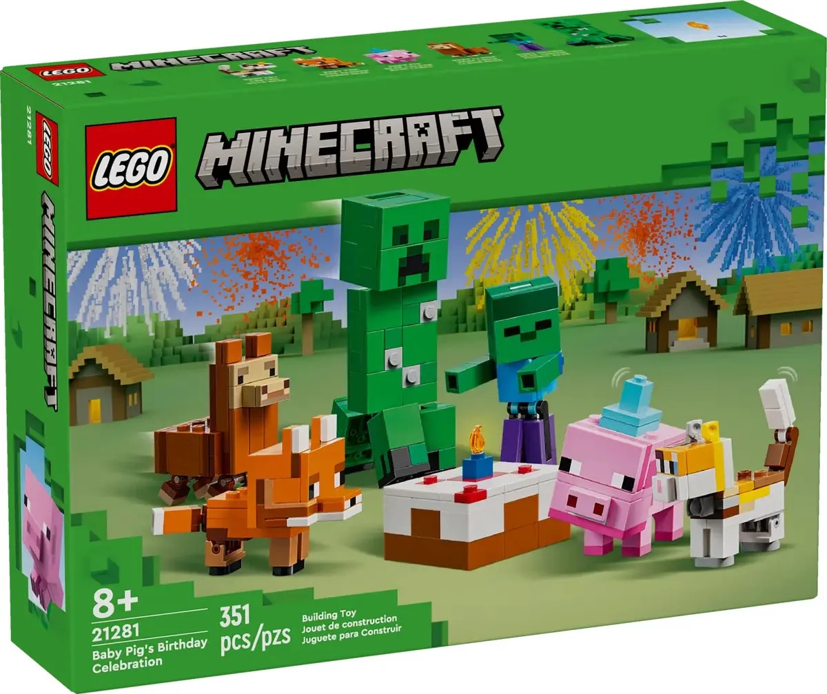 LEGO Minecraft 21281 Biggetje Verjaardagset