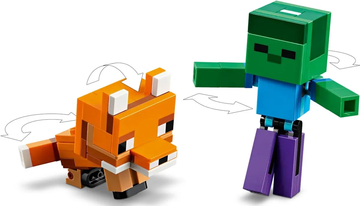 LEGO Minecraft 21281 Biggetje Verjaardagset - 351 Stukken - Groen - afbeelding 6 van 6