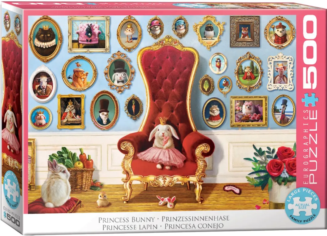 Eurographics Princess Bunny Puzzel 500 Stuks - Meerkleurig