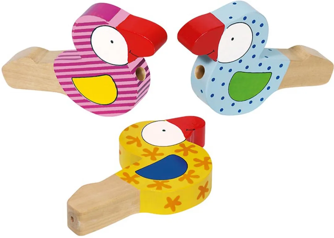 Goki Houten Vogelfluit Meerkleurig