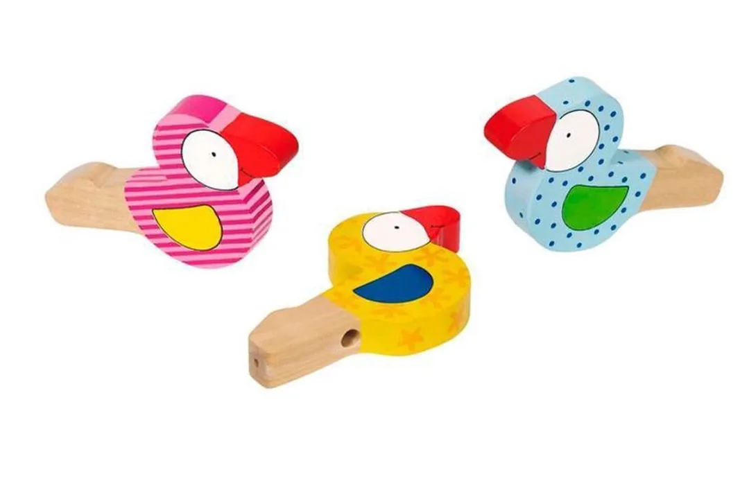 Goki Houten Vogelfluit Meerkleurig