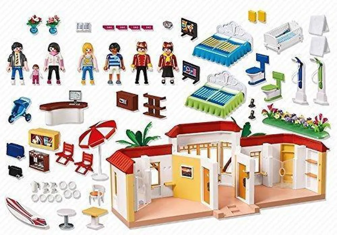 Playmobil Tropisch Strandhotel 5998 - Wit/Geel/Rood/Blauw