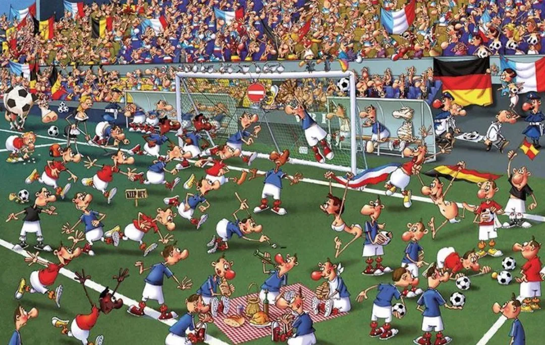 Piatnik Voetbal Puzzel - 1000 Stuks - Multi