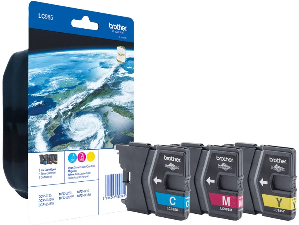 Brother LC-985 Inktcartridges CMY