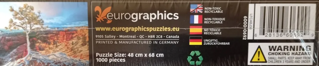 Eurographics Winterzonsopgang Legpuzzel 1000 Stuks - eu6000-0692 - Meerkleurig