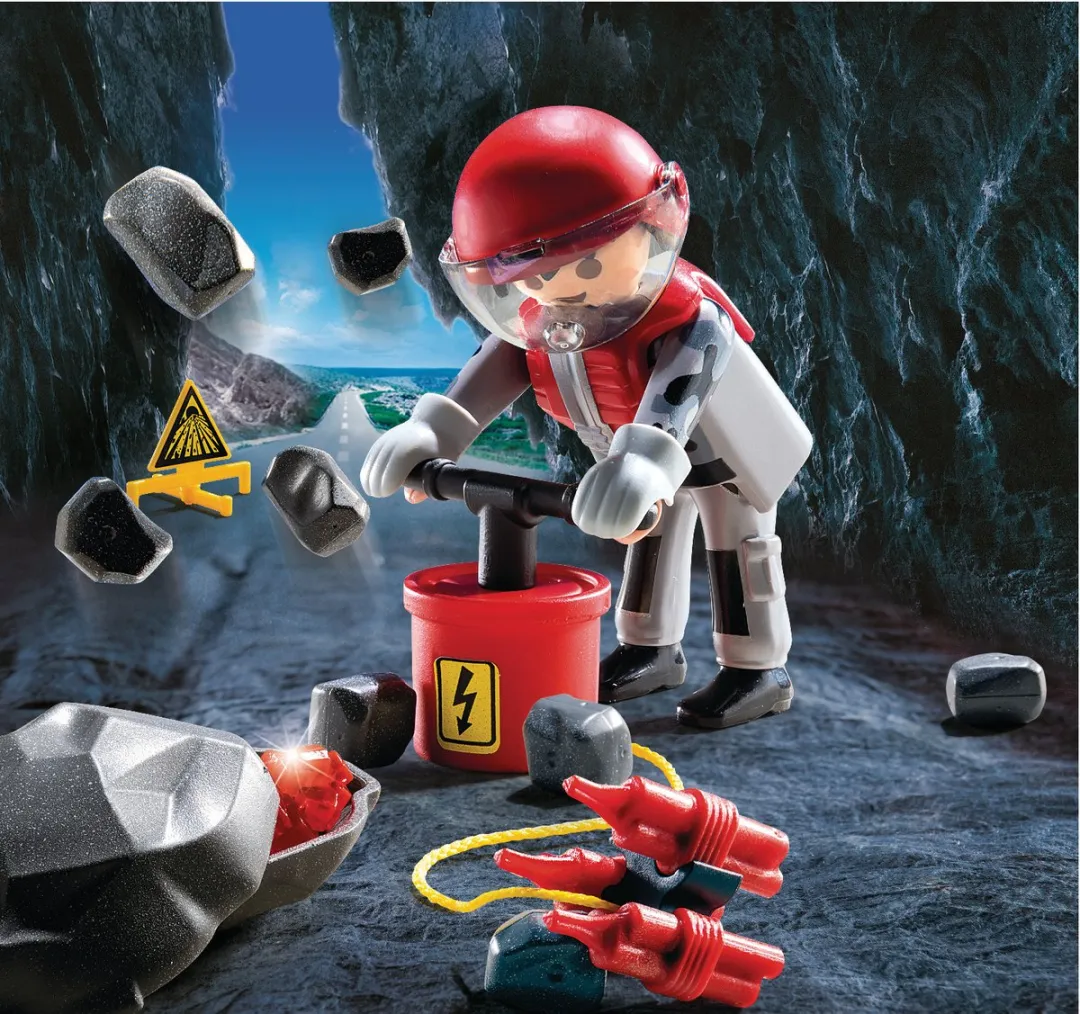 Playmobil Explosievenexpert 9092 - Rood
