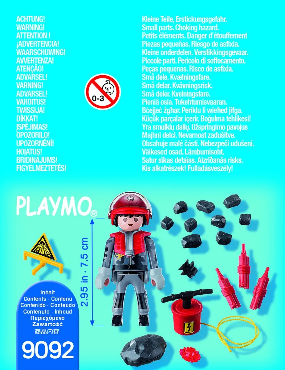 Playmobil Explosievenexpert 9092 - Rood