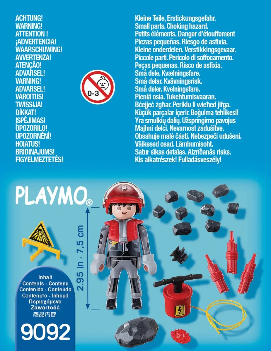 Playmobil Explosievenexpert 9092 - Rood