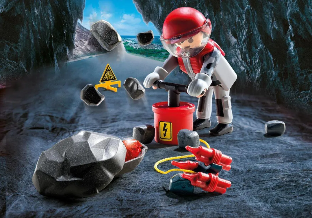 Playmobil Explosievenexpert 9092 - Rood