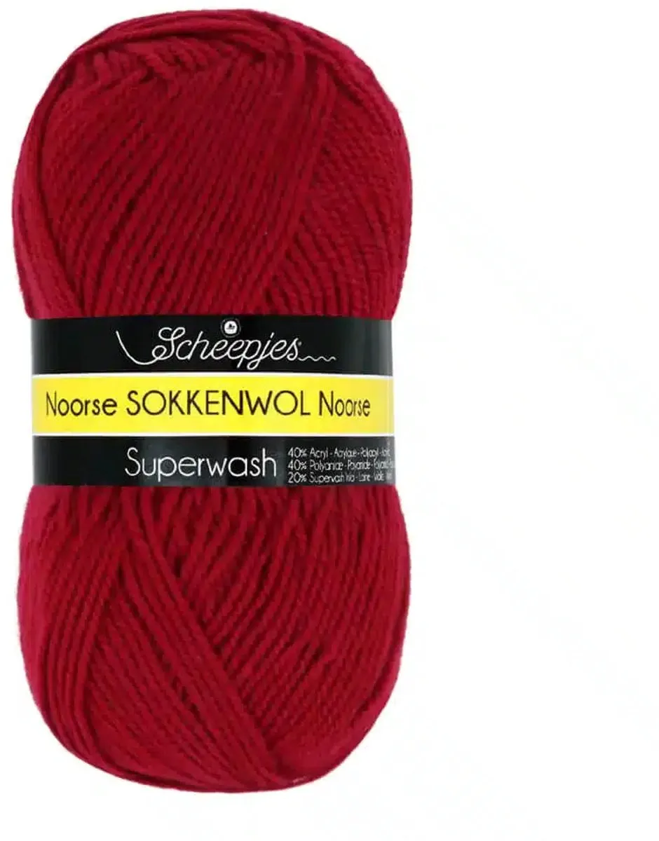 Scheepjes Noorse Sokkenwol Markoma Rood