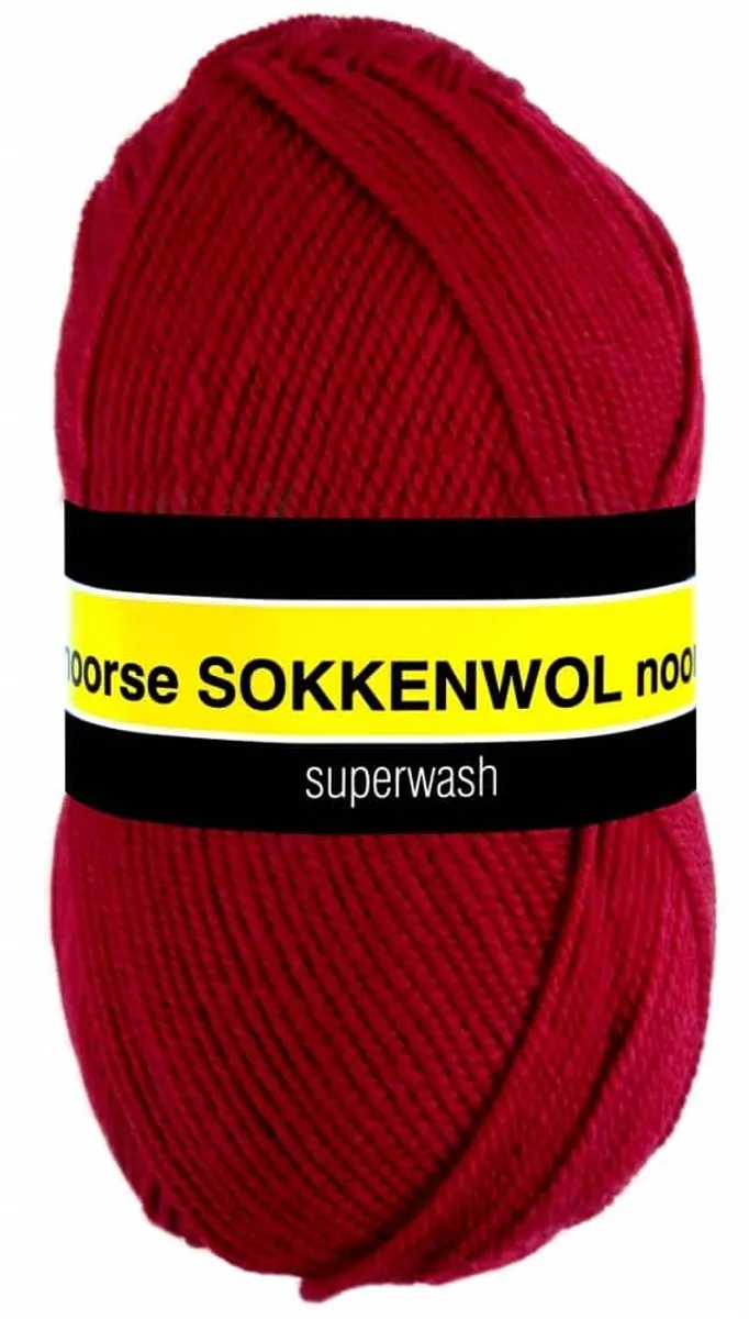 Scheepjes Noorse Sokkenwol Markoma Rood - 5 Stuks