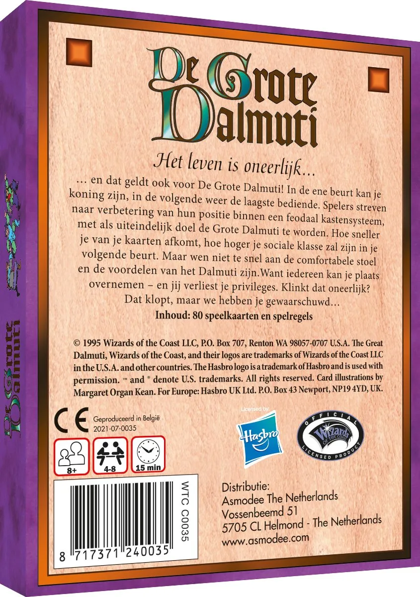 Asmodee De Grote Dalmuti Kaartspel - 4-8 Spelers
