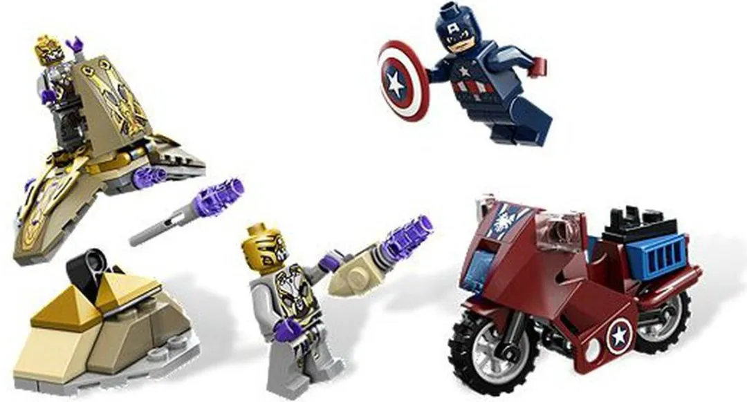 LEGO Super Heroes Captain America's Avenging Cycle 6865 - 72 Stukken