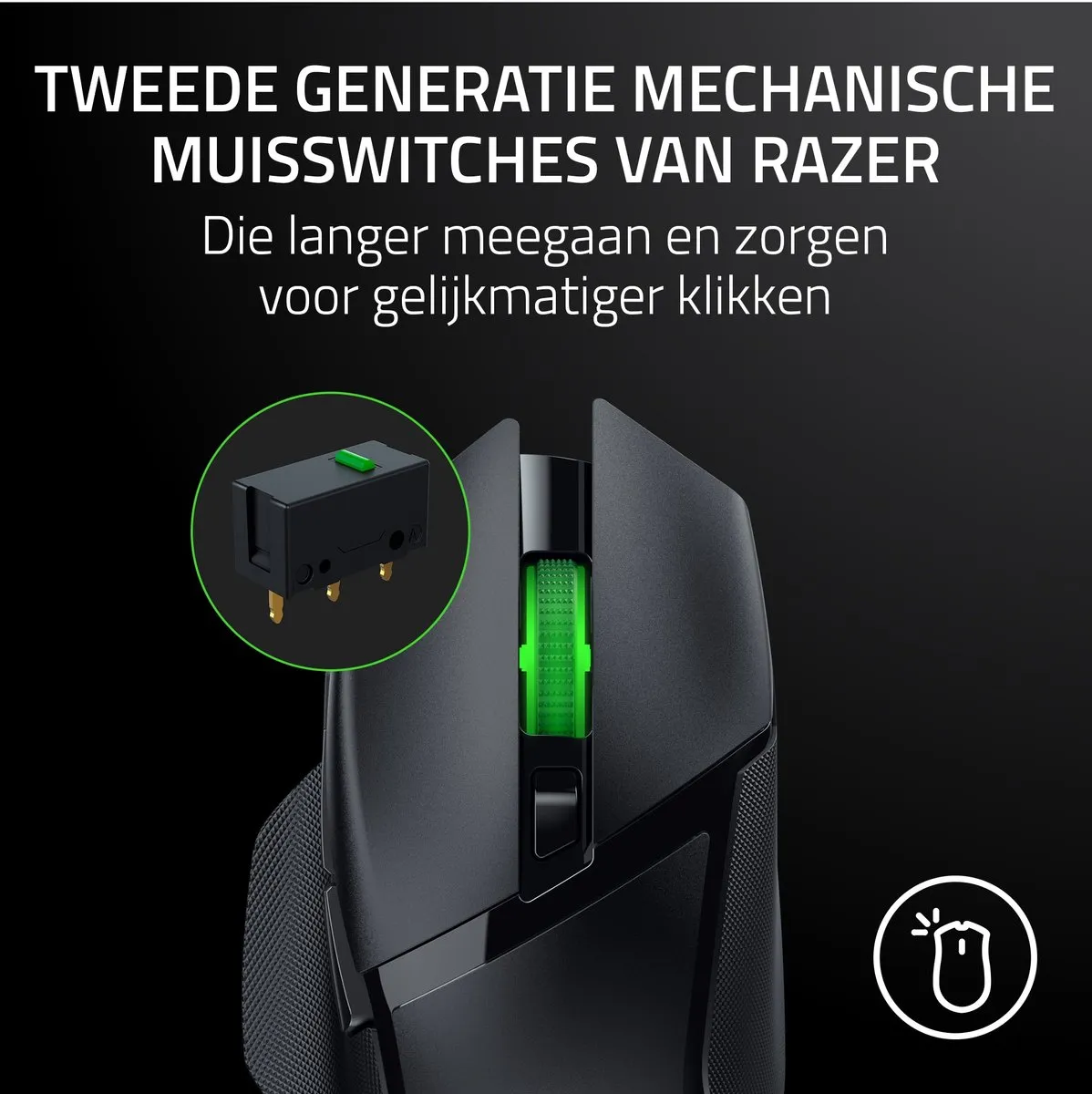 Razer Basilisk V3 X HyperSpeed Gaming Muis RZ01-04870100-R3G1 - 18.000 DPI