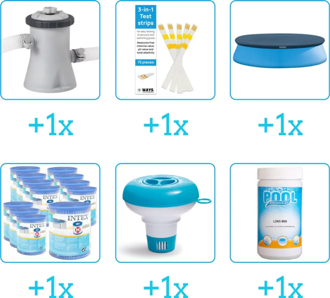 Intex Easy Set Zwembad Accessoirepakket 28602GS - 6-delig