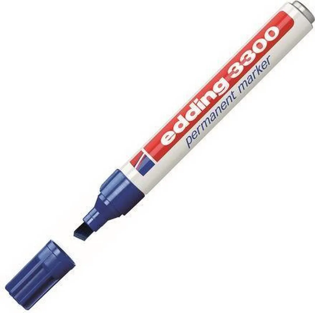 edding 3300 Permanente Marker Blauw - 10 Stuks - afbeelding 3 van 6