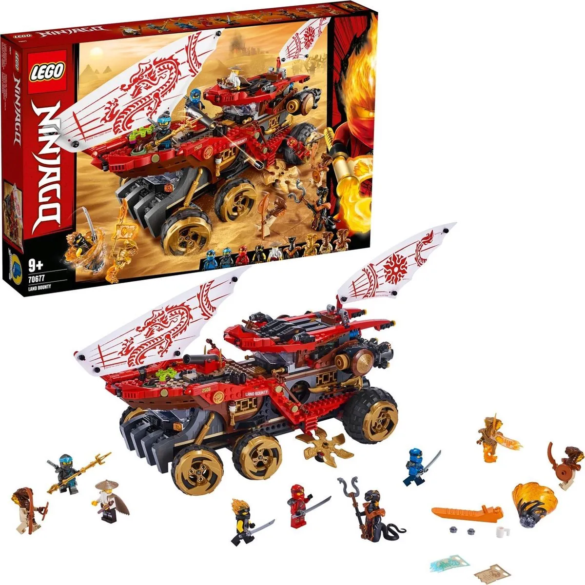 LEGO Ninjago Landbounty 70677 - 1178 Stukken - 9 Minifiguren - afbeelding 2 van 6