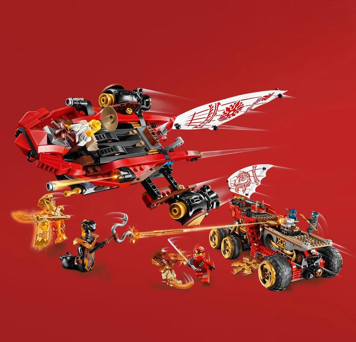 LEGO Ninjago Landbounty 70677 - 1178 Stukken - 9 Minifiguren - afbeelding 5 van 6
