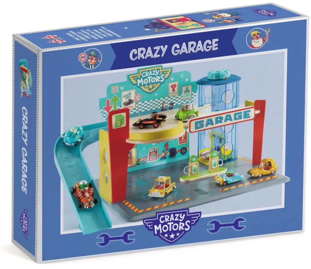 Djeco Crazy Motors Garage DJ05495 - Meerkleurig - afbeelding 3 van 6