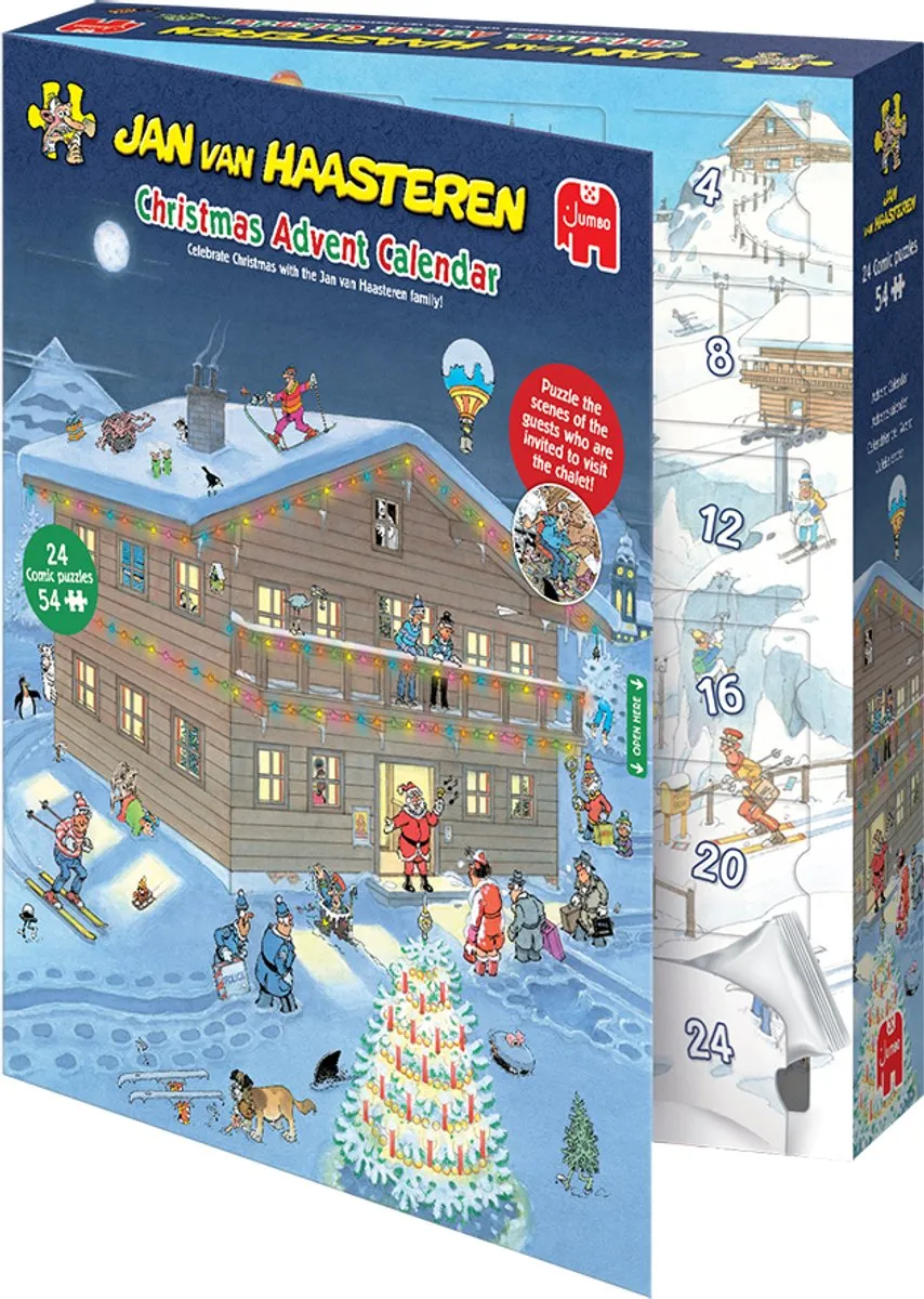 Jan van Haasteren Adventkalender 2025 - 24 Puzzels 54 Stuks - afbeelding 3 van 6