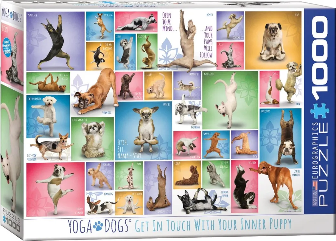 Eurographics Yoga Honden Legpuzzel 1000 Stuks