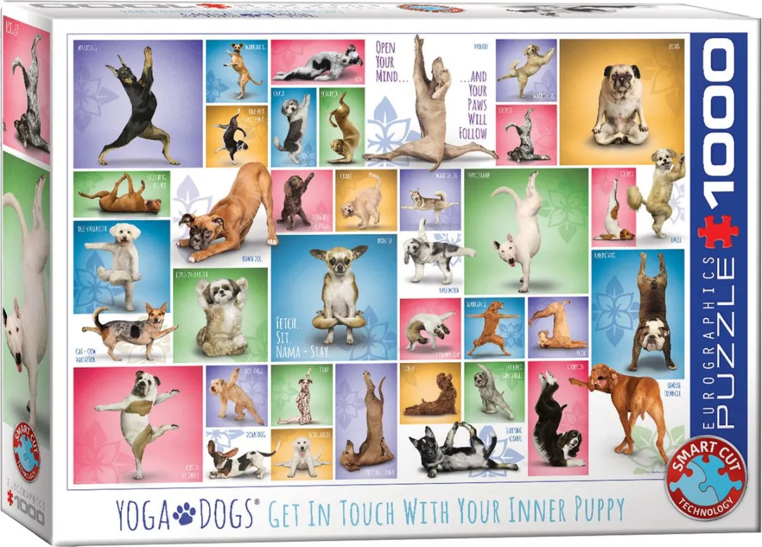 Eurographics Yoga Honden Legpuzzel 1000 Stuks - Meerkleurig