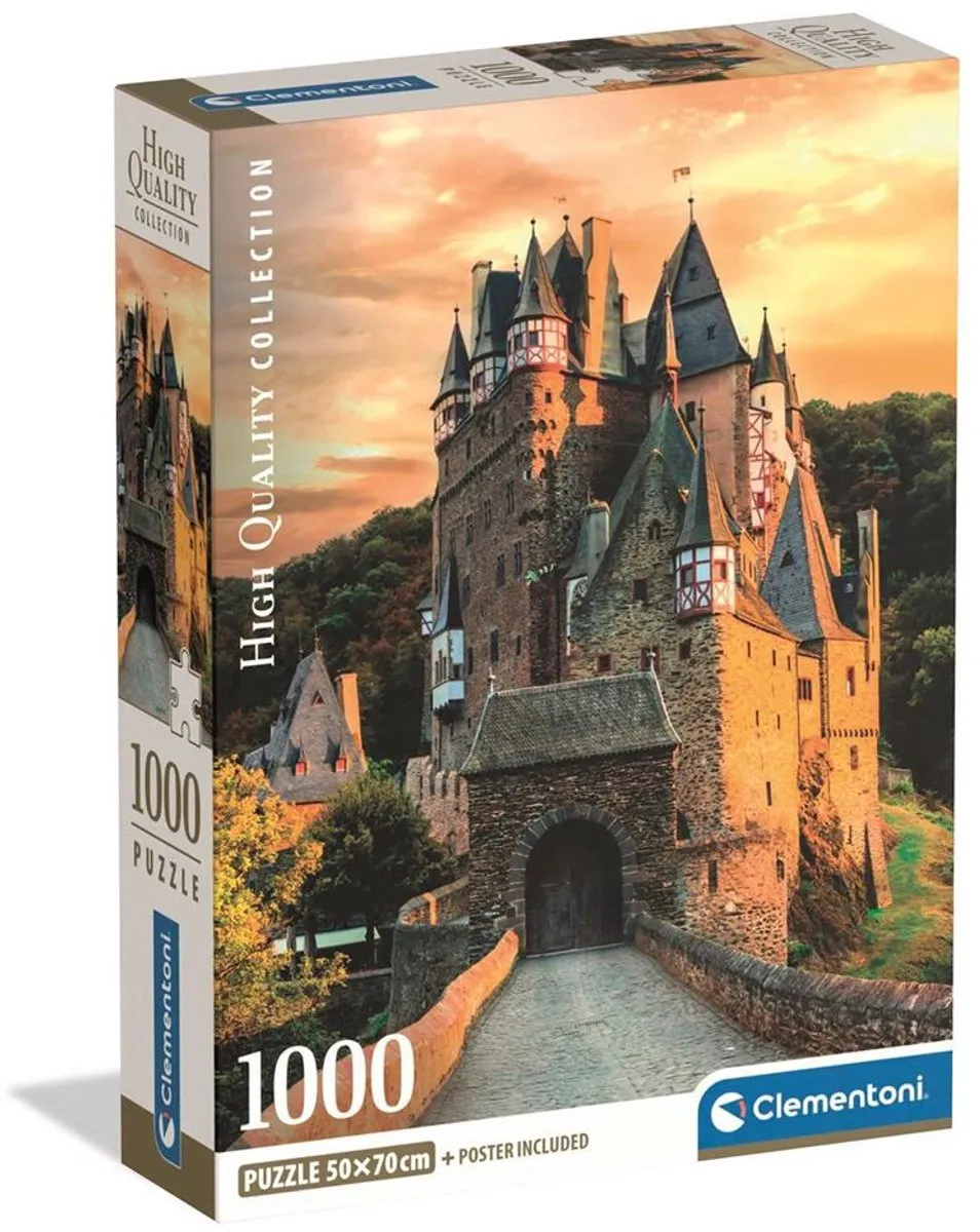 Clementoni Eltz Kasteel Gouden Uur Puzzel 1000 Stuks - Meerkleurig