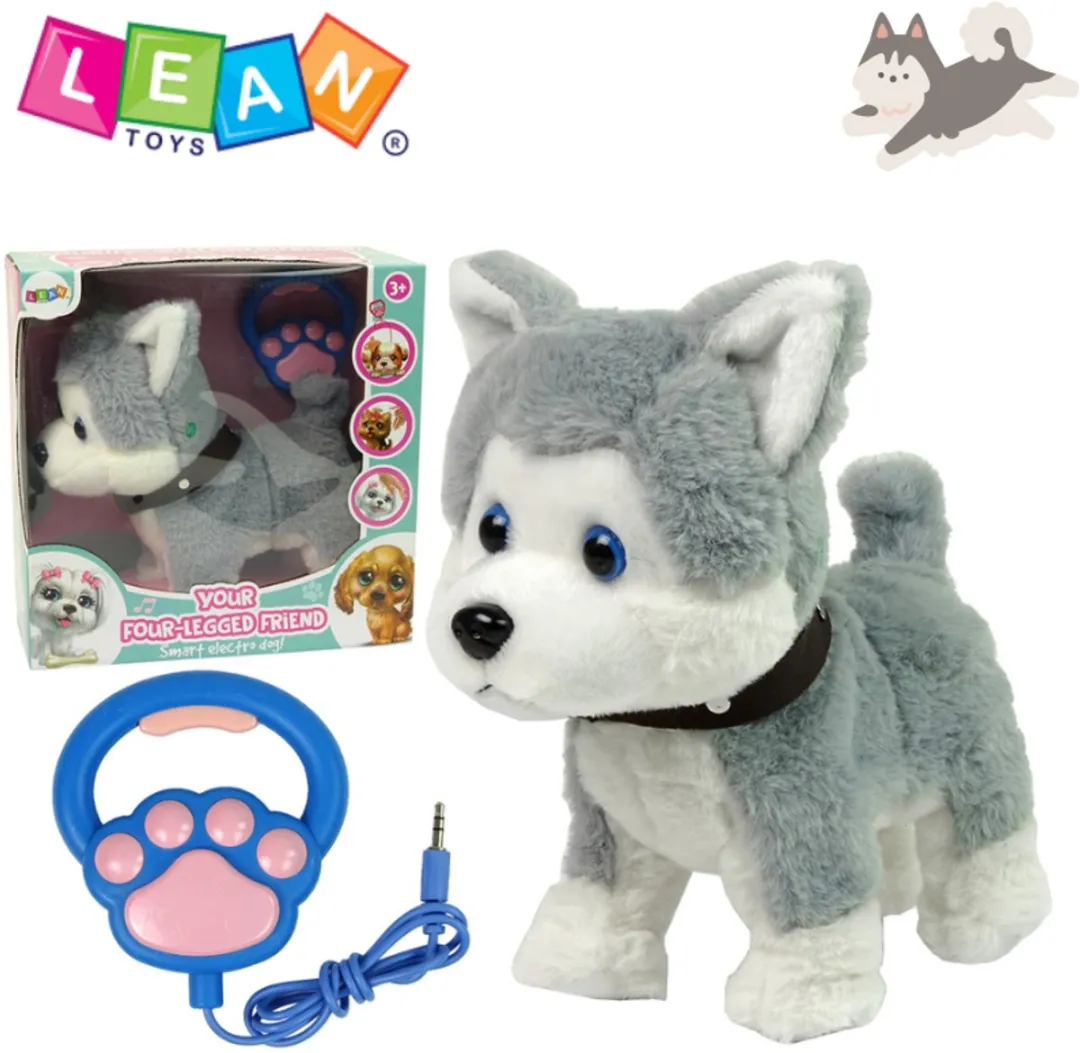 LEAN TOYS Interactieve Husky Speelgoedhond