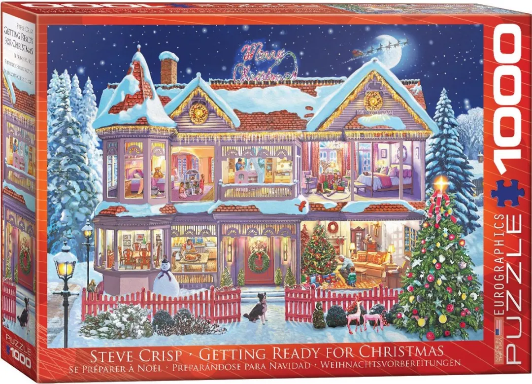 Eurographics Steve Crisp Kerstmis Legpuzzel 1000 Stuks