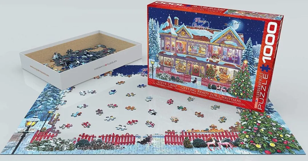 Eurographics Steve Crisp Kerstmis Legpuzzel 1000 Stuks - eu6000-0973