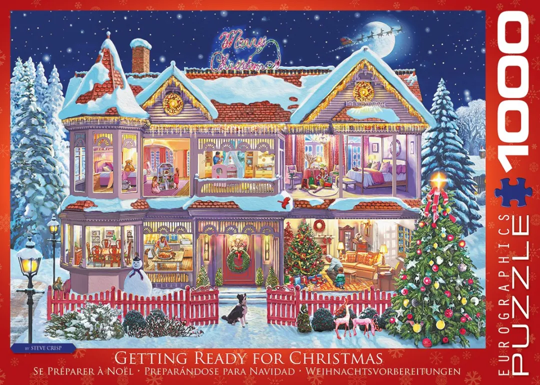 Eurographics Steve Crisp Kerstmis Legpuzzel 1000 Stuks - eu6000-0973