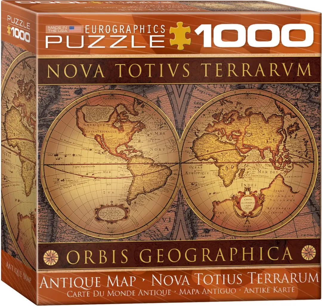 Eurographics John Speed Wereldkaart Legpuzzel 1000 Stuks - 68x48cm - Meerkleurig