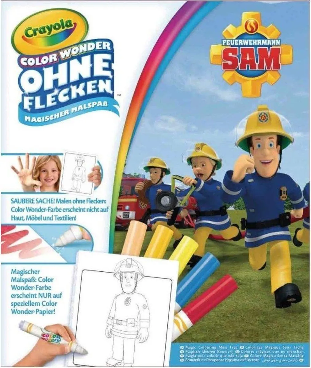 Crayola Brandweerman Sam Color Wonder Magisch Kleuren Set