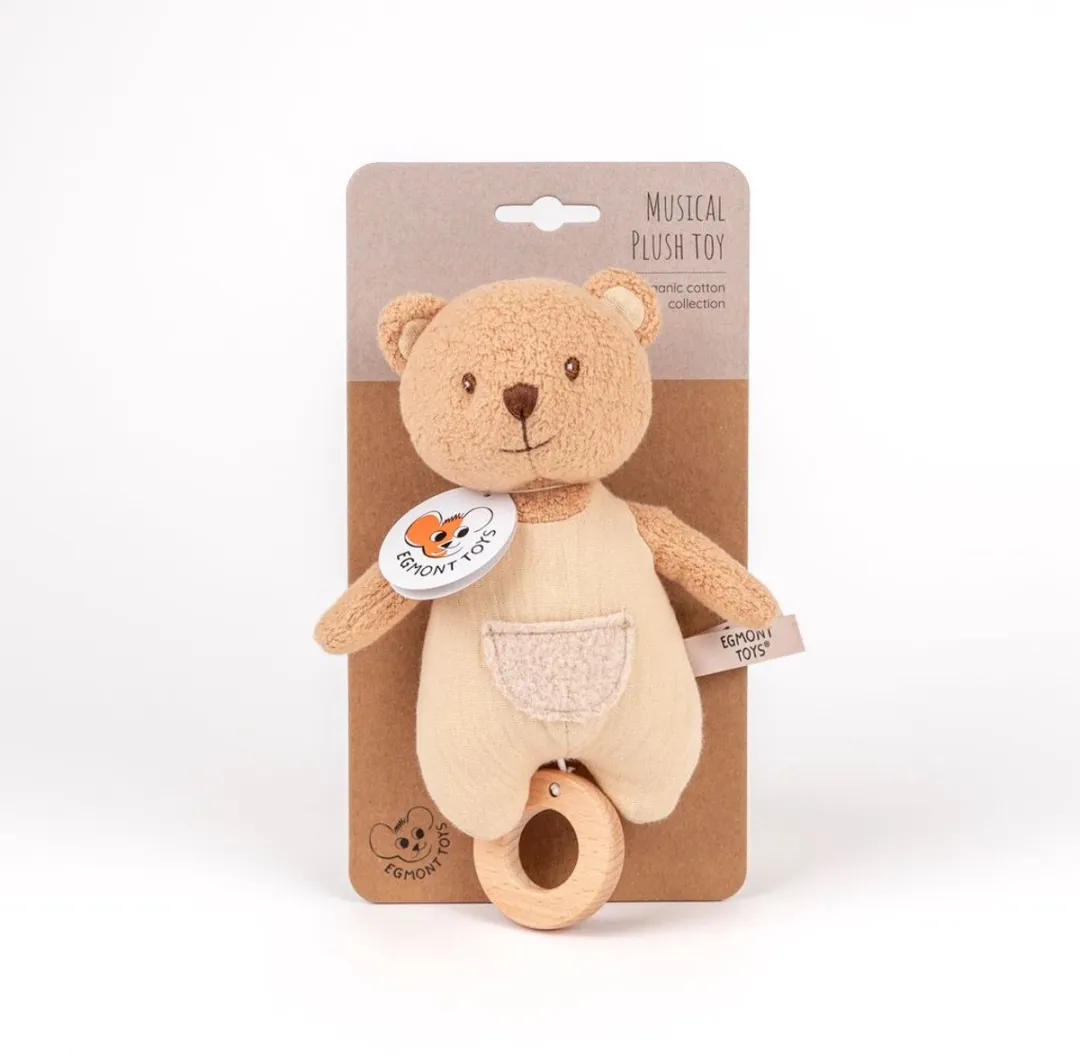 Egmont Toys Lullaby Knuffel Muziekbeer 18cm - Meerkleurig