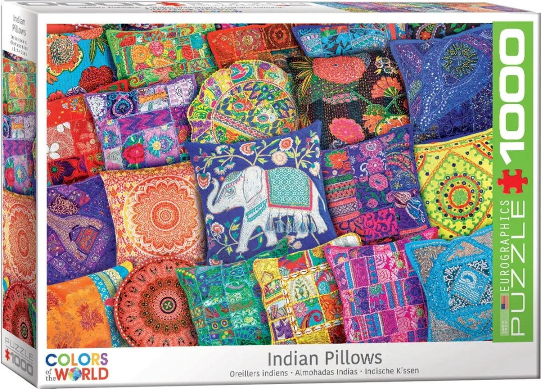 Eurographics Indiase Kussens Legpuzzel 1000 Stuks