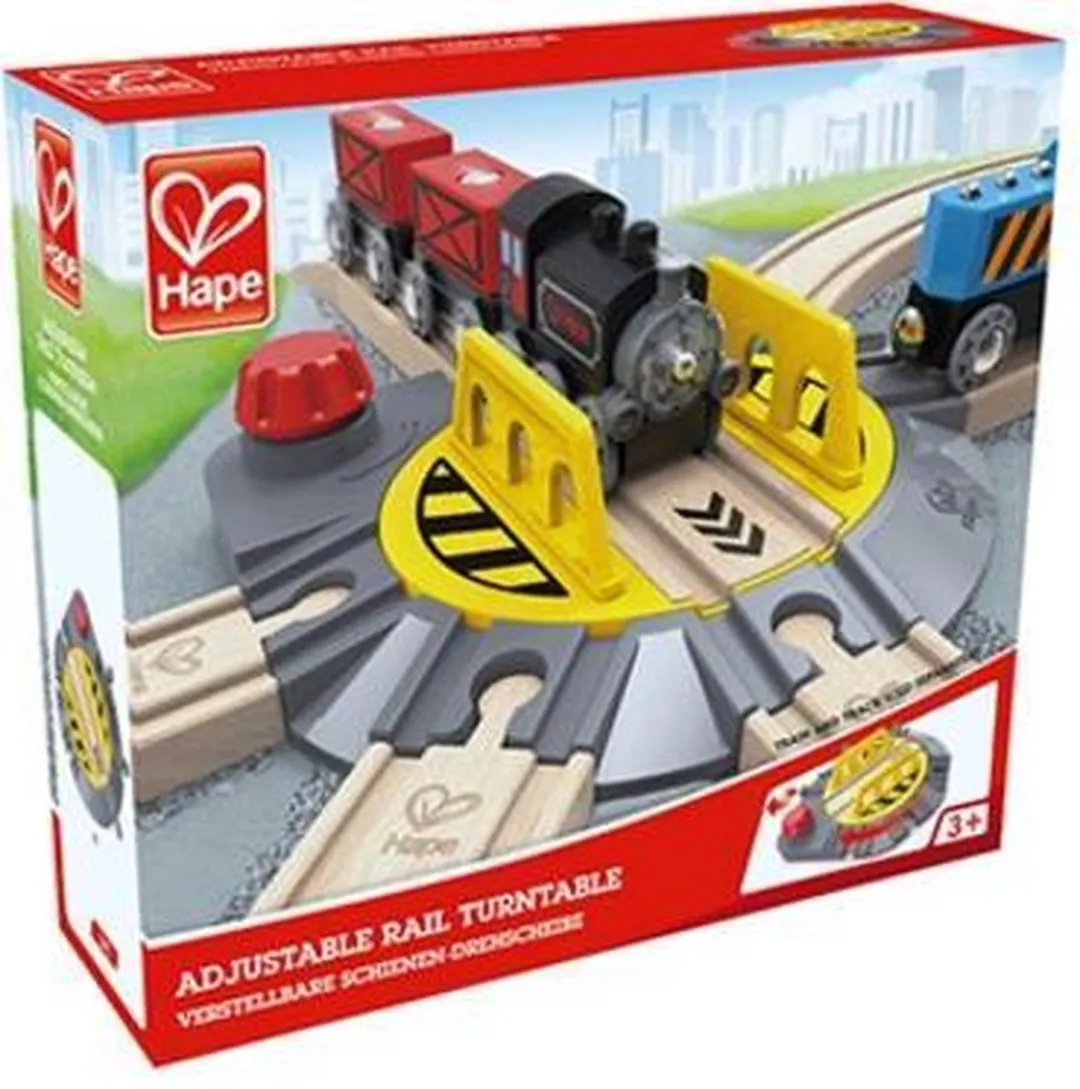 Hape Spoordraaischijf E3723 - Aanpasbaar - Veelkleurig