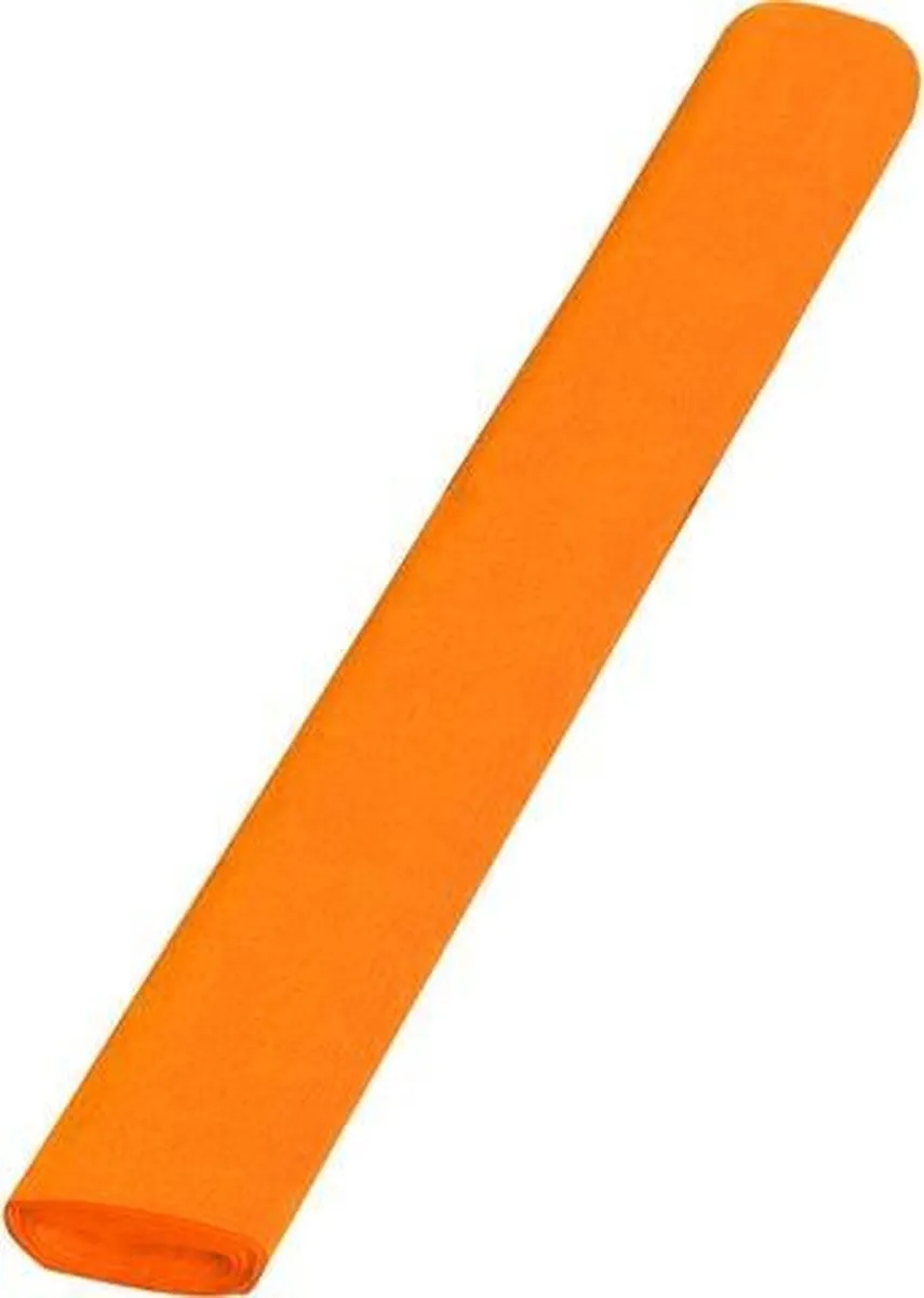 Folia Oranje Crepepapier 50cm x 5m - 10 Vouwen - afbeelding 6 van 6