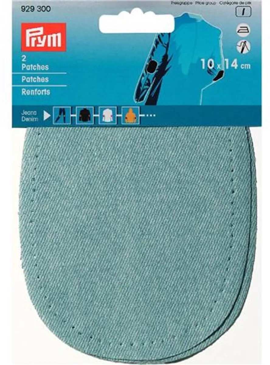 Prym Jeansopstrijkbare Patches Blauw - 8x9cm - afbeelding 5 van 5