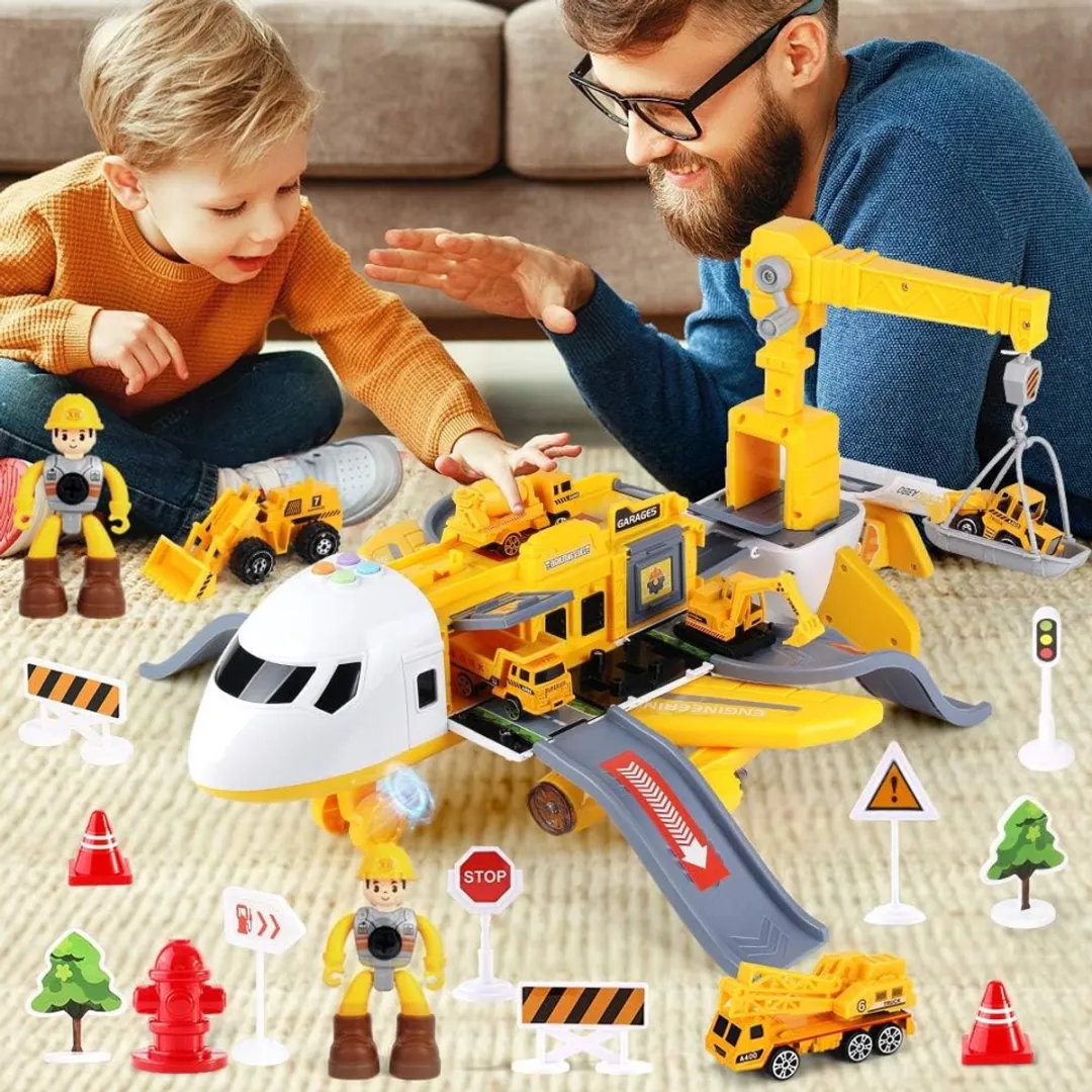 ECTEATOY Kindervliegtuig Speelgoed 0004 - Blauw/Wit - afbeelding 3 van 6