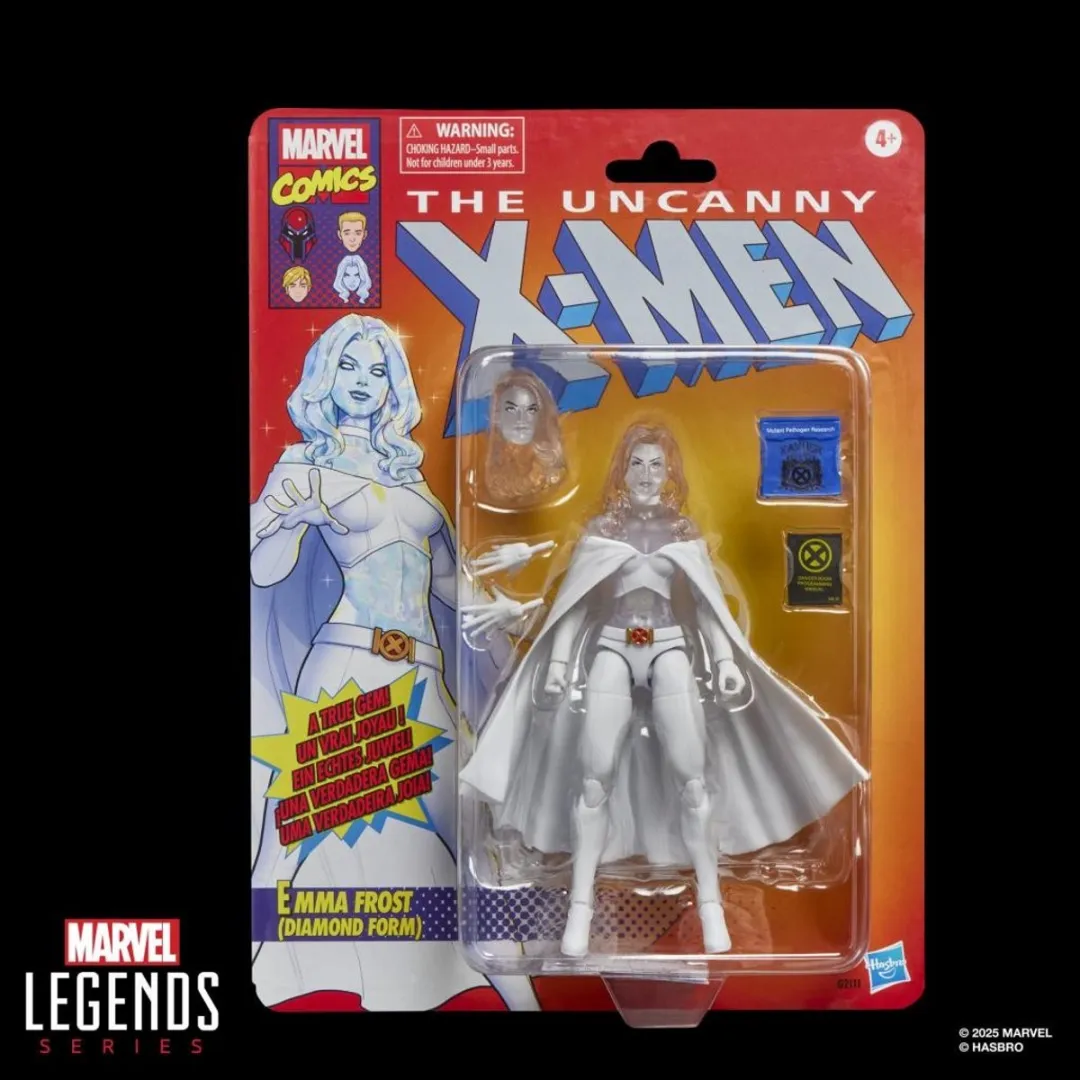Hasbro Marvel Emma Frost Diamond Form Figure Legends 15cm - Transparant/Wit